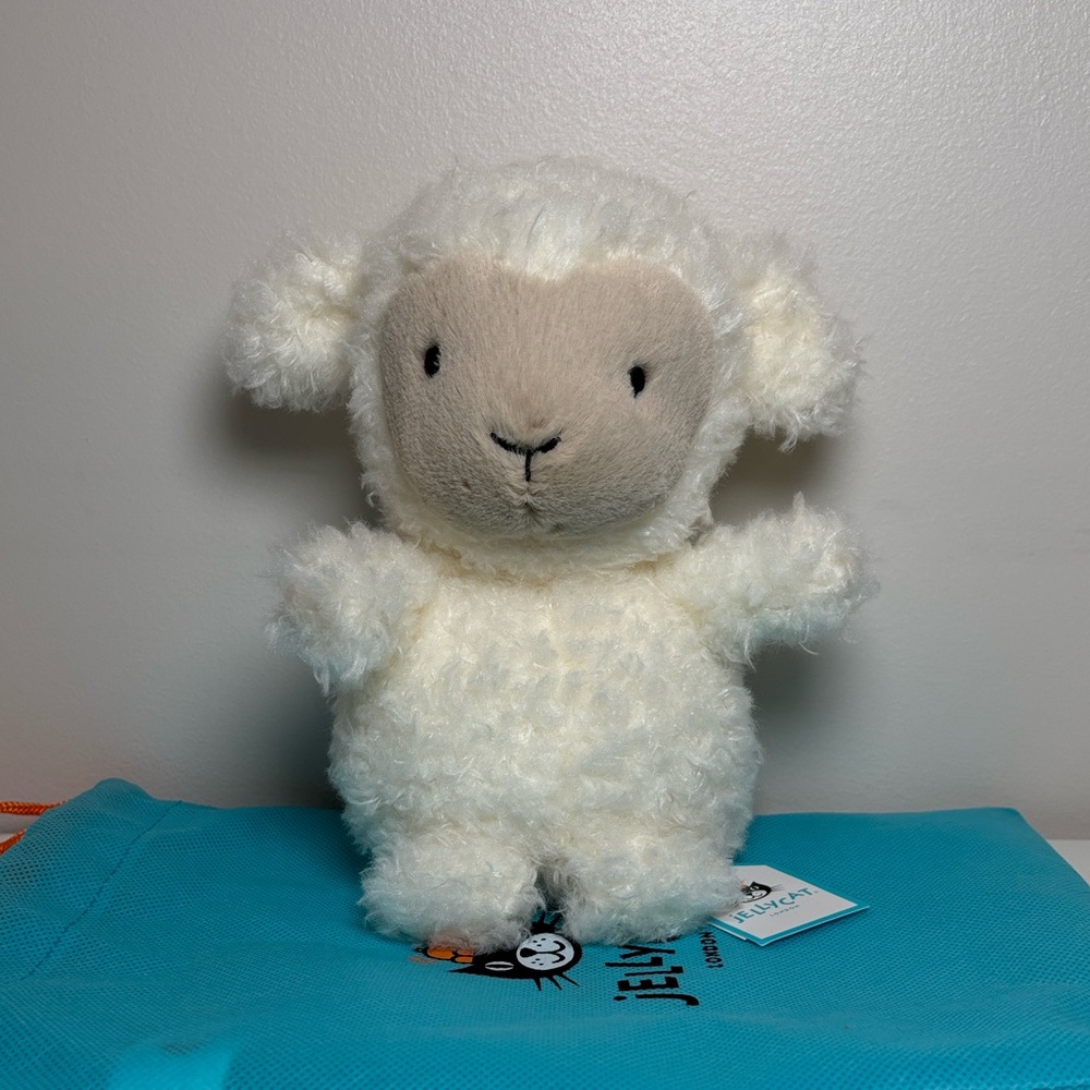 Authentic Jellycat Little Lamb With Dust Bag BNWT US Seller